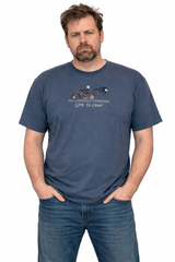 Life Is Crap Printed Tee Shirt Closeout