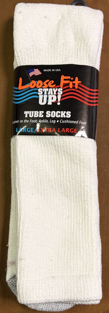 Men's Loose Fit Over the Calf King Size Sock