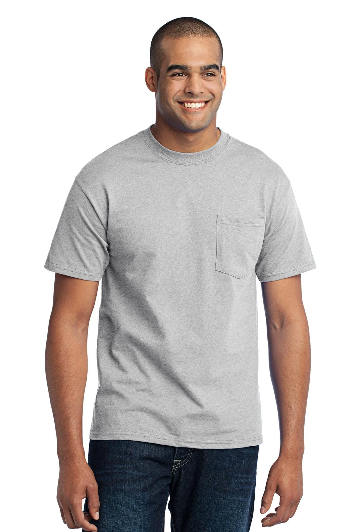 Port & Company 50/50 Poly/Cotton Pocket Tee 2XL-6XL and LT-4XT