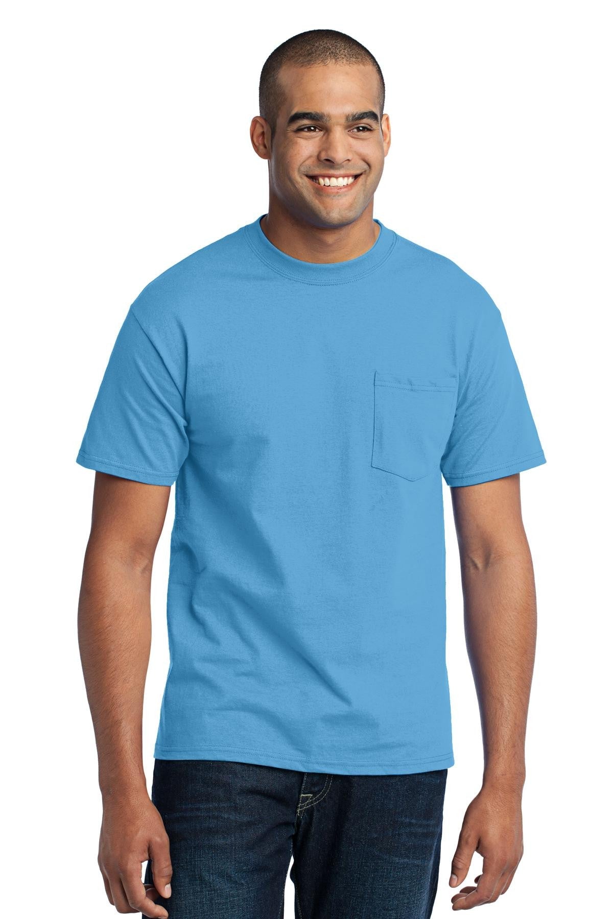 Port & Company 50/50 Poly/Cotton Pocket Tee 2XL-6XL and LT-4XT