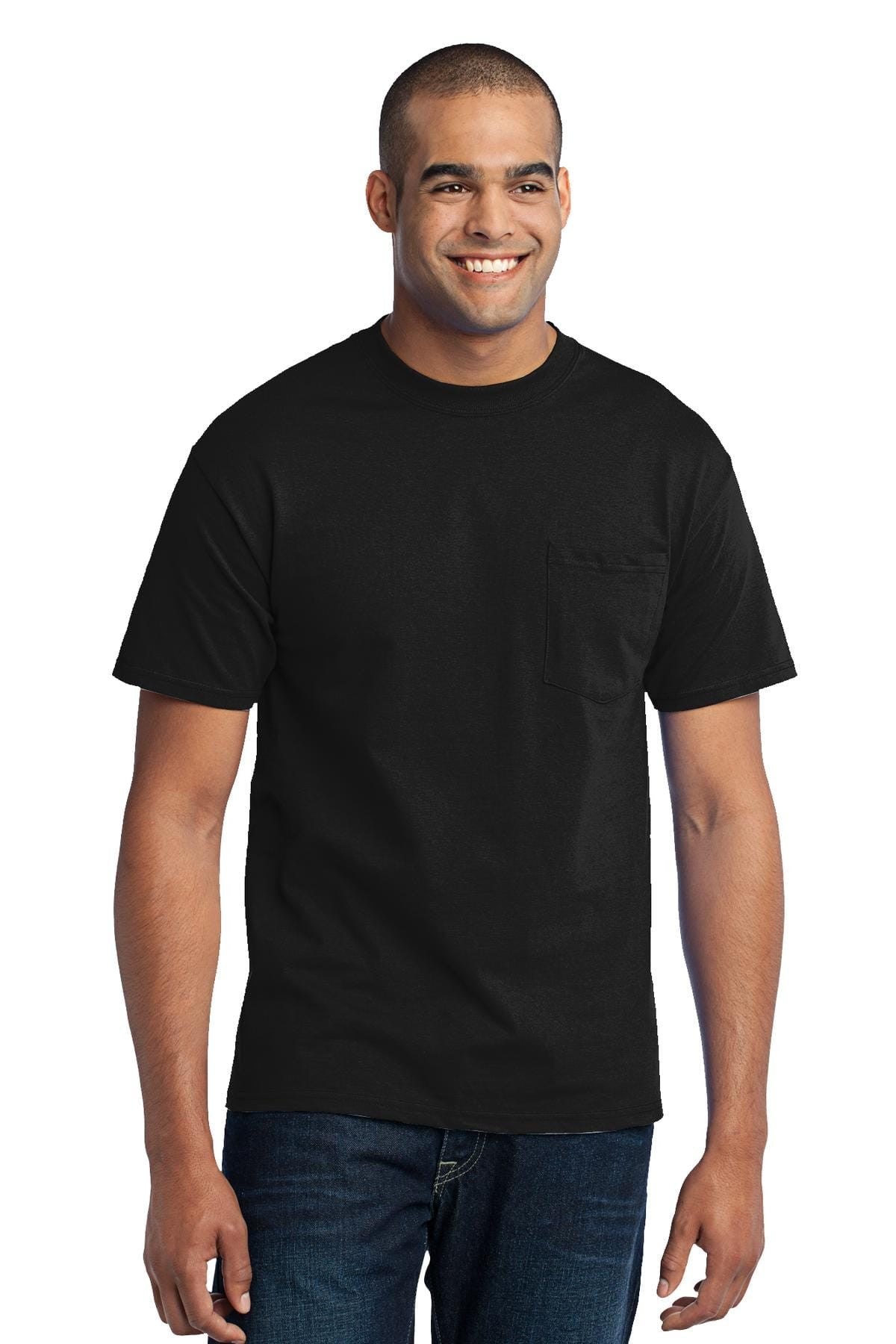 Port & Company 50/50 Poly/Cotton Pocket Tee 2XL-6XL and LT-4XT