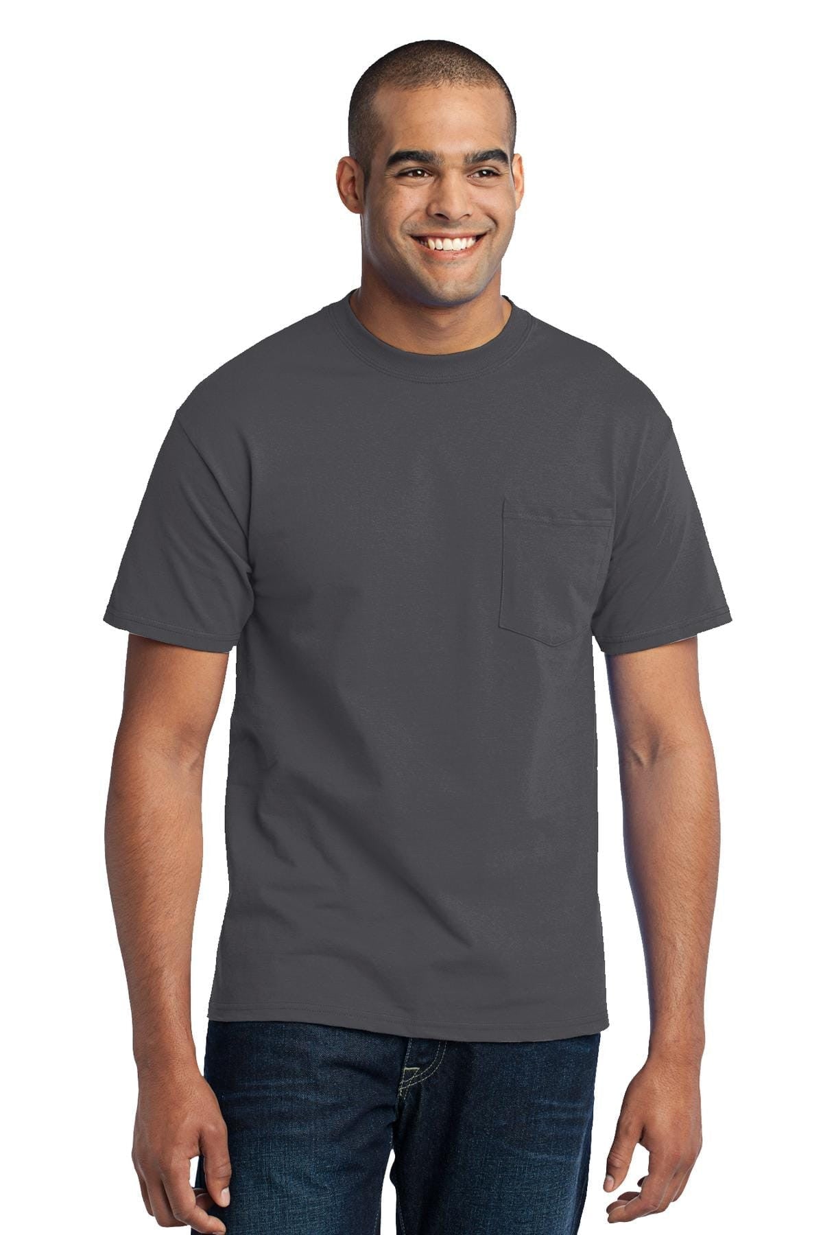Port & Company 50/50 Poly/Cotton Pocket Tee 2XL-6XL and LT-4XT
