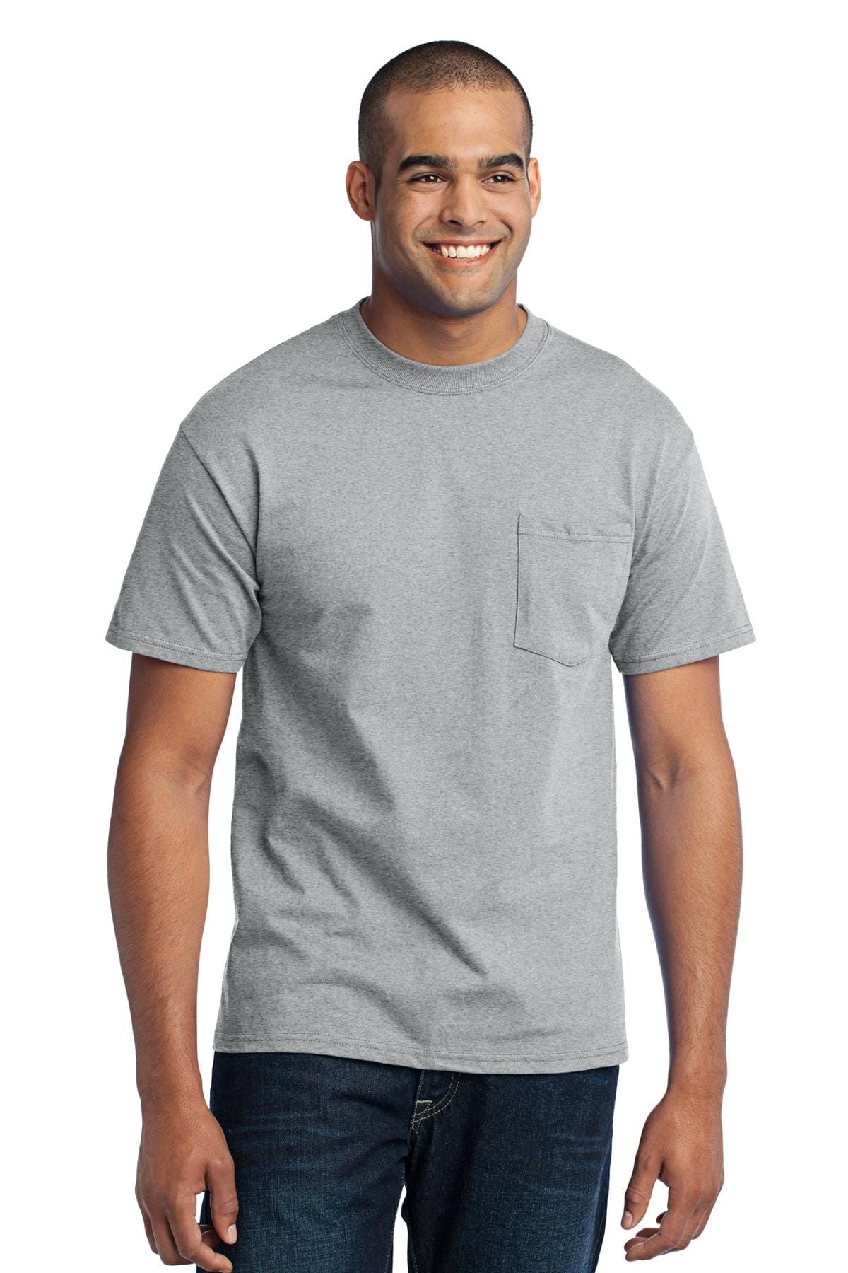 Port & Company 50/50 Poly/Cotton Pocket Tee 2XL-6XL and LT-4XT