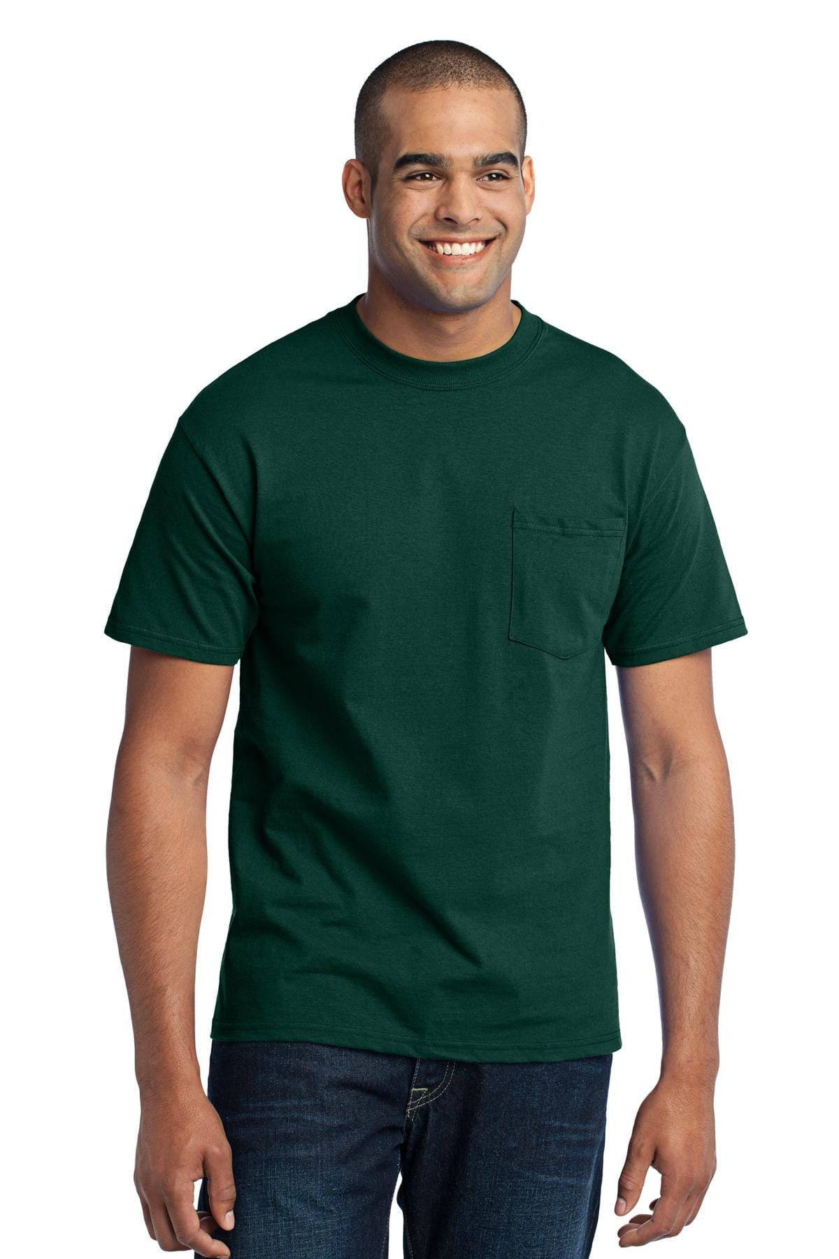 Port & Company 50/50 Poly/Cotton Pocket Tee 2XL-6XL and LT-4XT