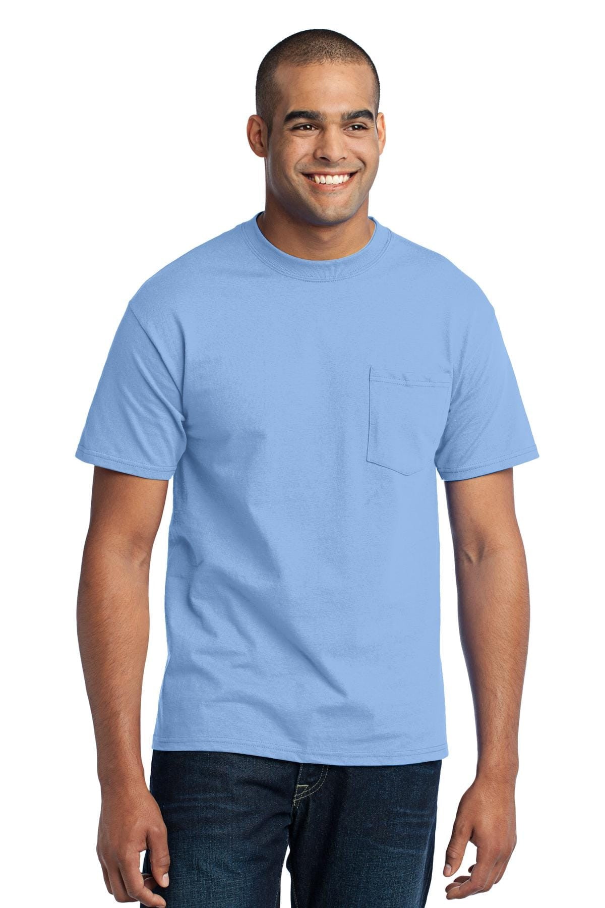 Port & Company 50/50 Poly/Cotton Pocket Tee 2XL-6XL and LT-4XT