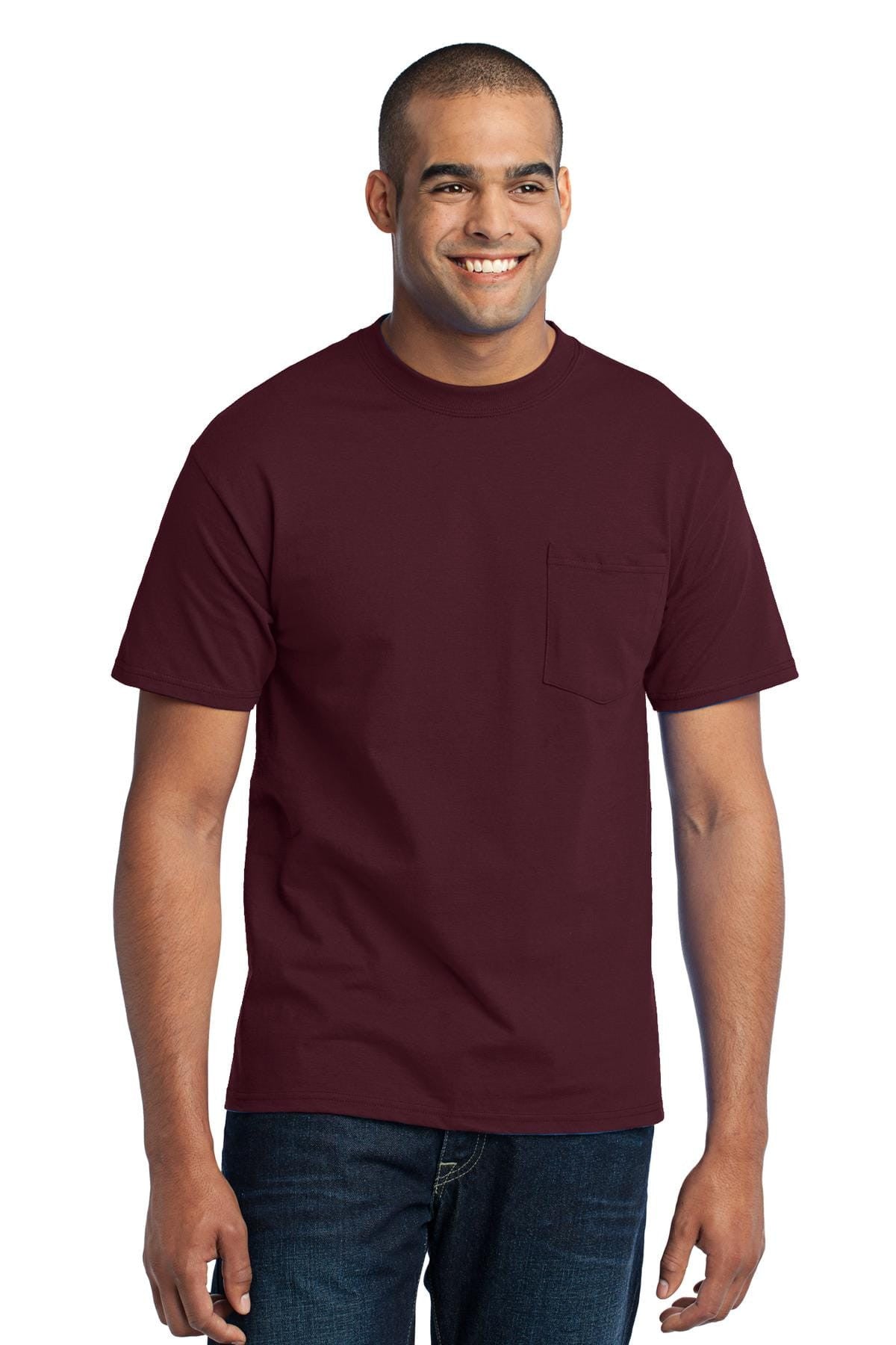 Port & Company 50/50 Poly/Cotton Pocket Tee 2XL-6XL and LT-4XT