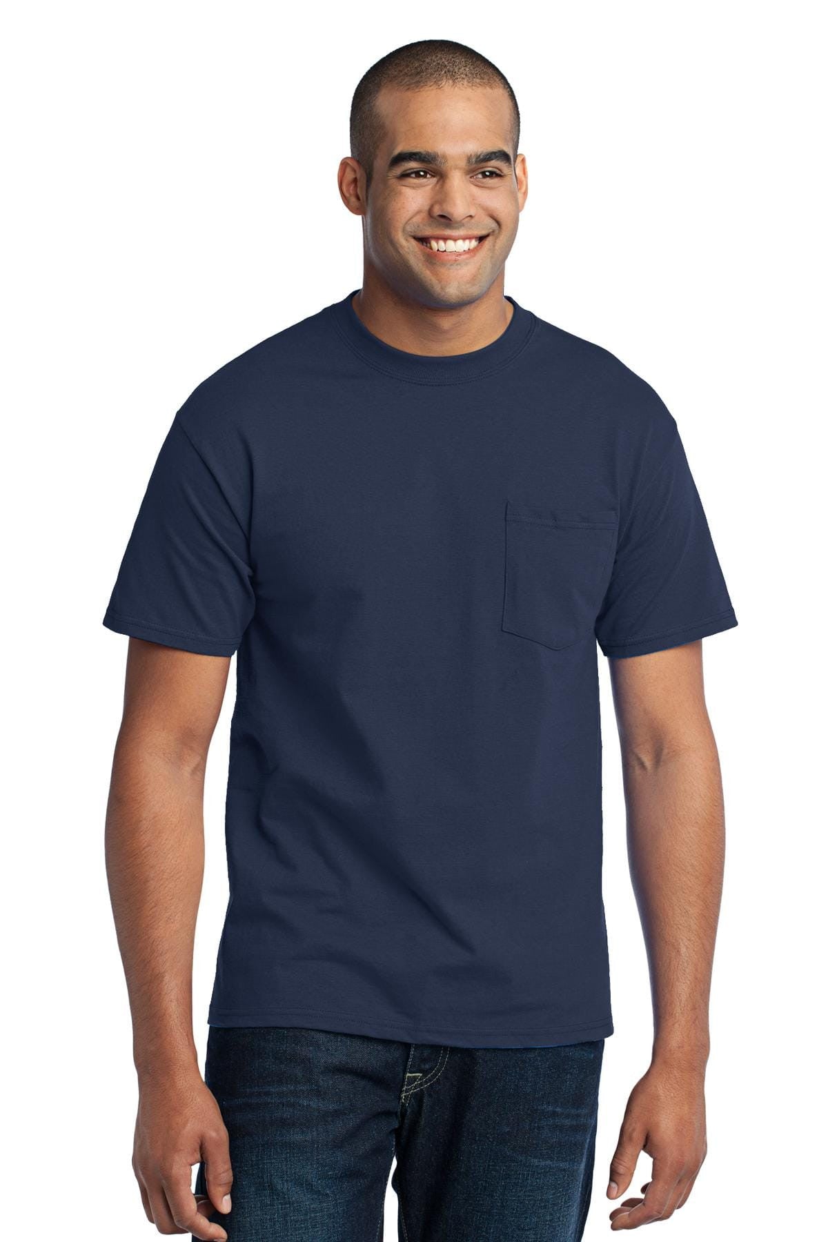 Port & Company 50/50 Poly/Cotton Pocket Tee 2XL-6XL and LT-4XT