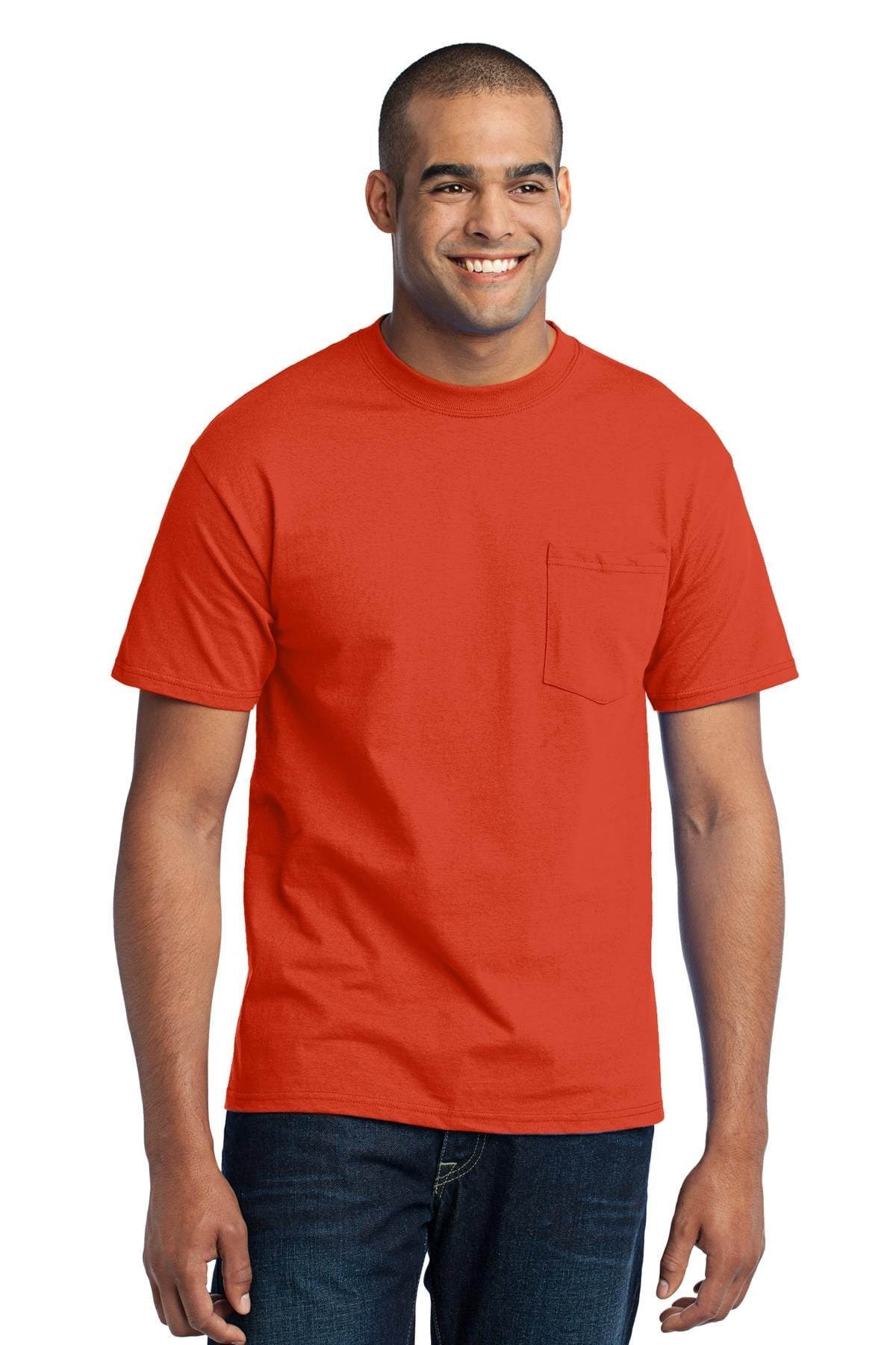 Port & Company 50/50 Poly/Cotton Pocket Tee 2XL-6XL and LT-4XT