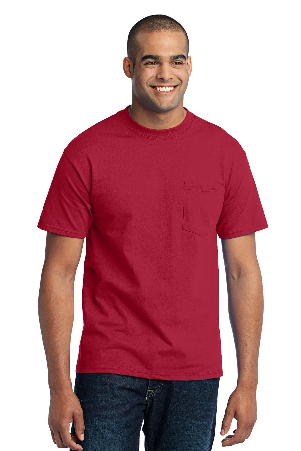 Port & Company 50/50 Poly/Cotton Pocket Tee 2XL-6XL and LT-4XT