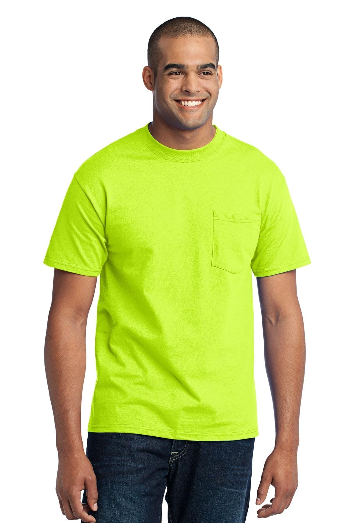 Port & Company 50/50 Poly/Cotton Pocket Tee 2XL-6XL and LT-4XT
