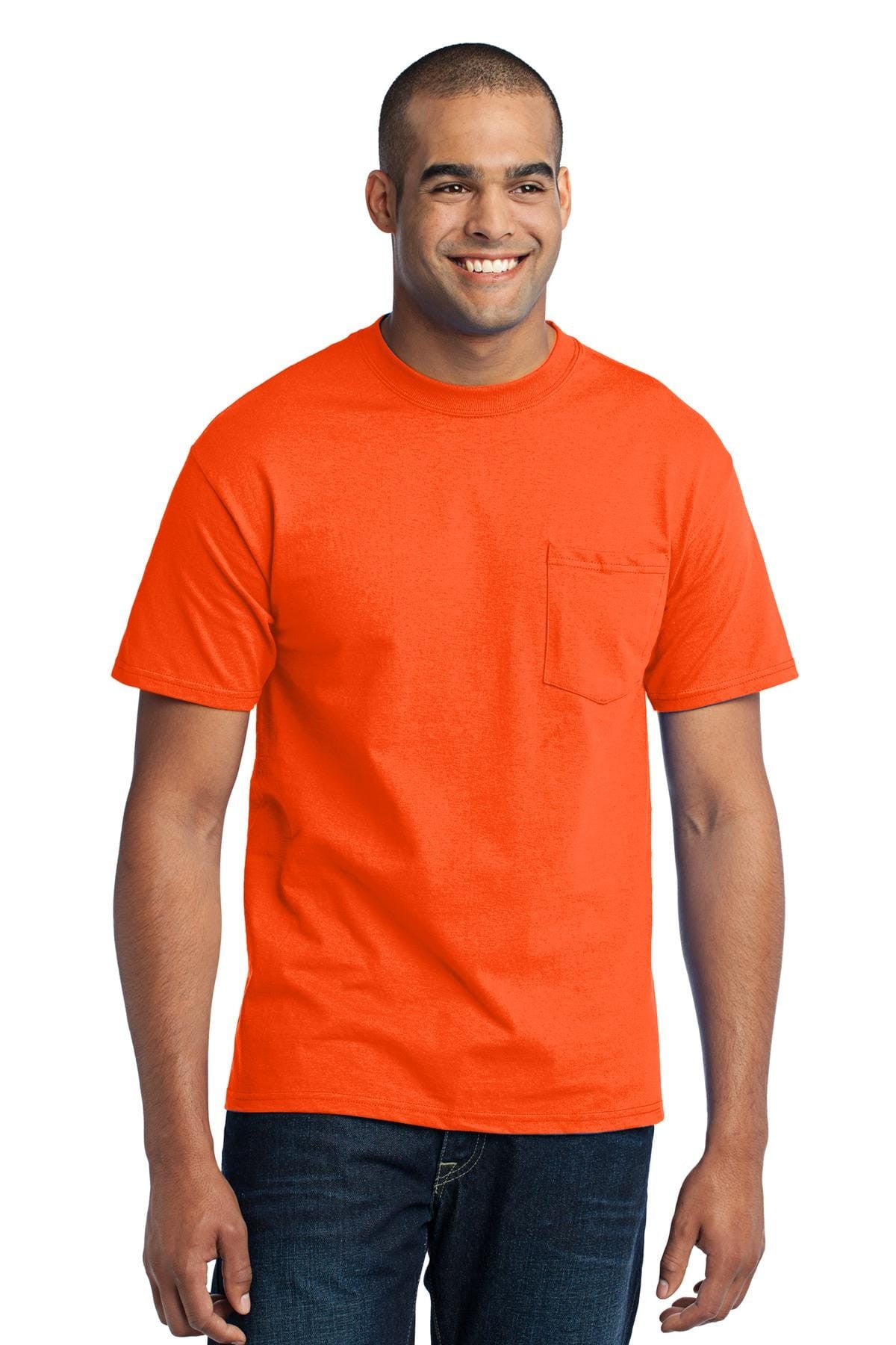 Port & Company 50/50 Poly/Cotton Pocket Tee 2XL-6XL and LT-4XT