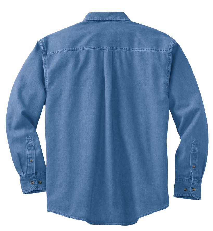 Port & Company Long Sleeve Denim Shirt MD-6XL