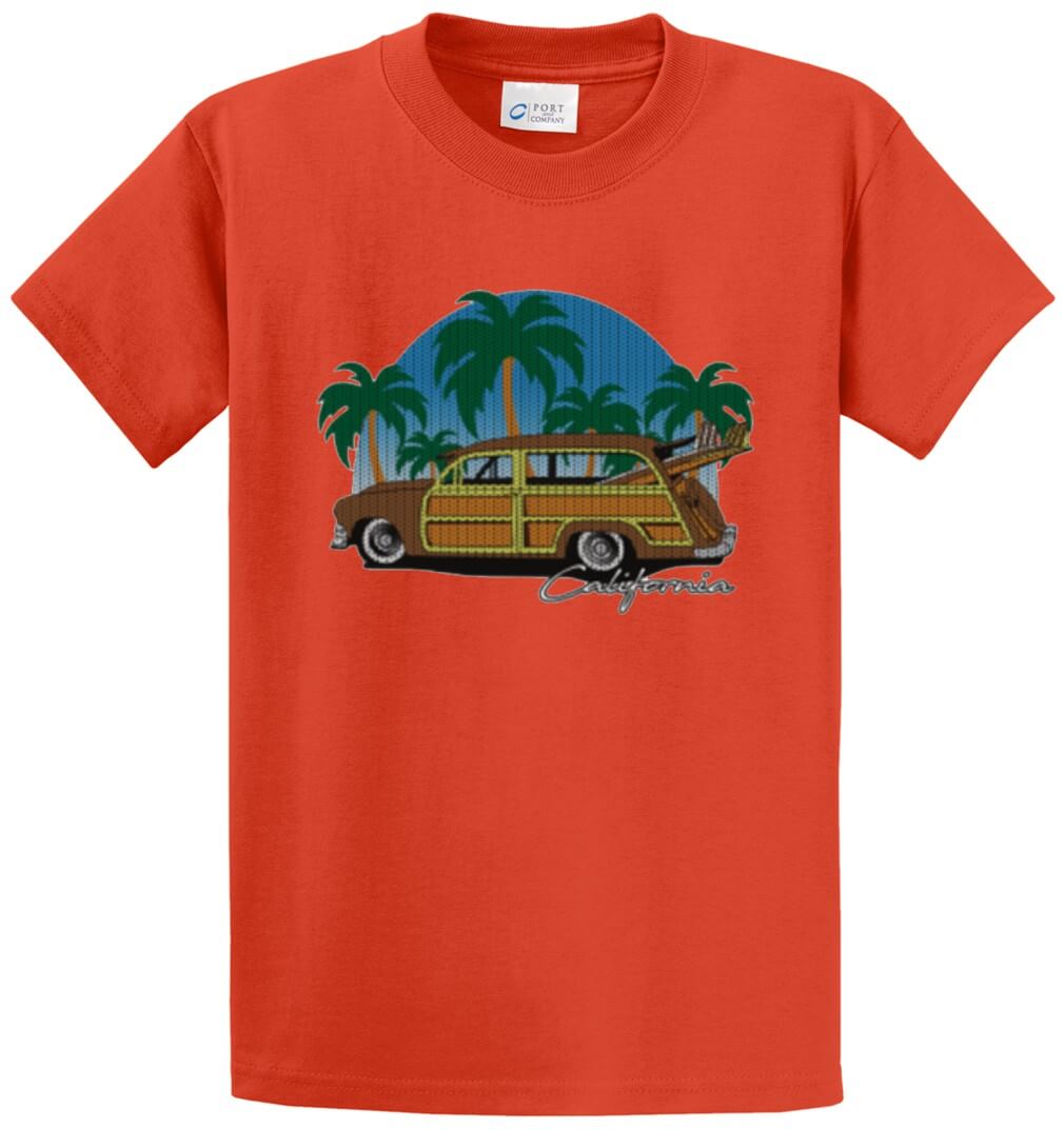 Knit Woody Cali Printed Tee Shirt