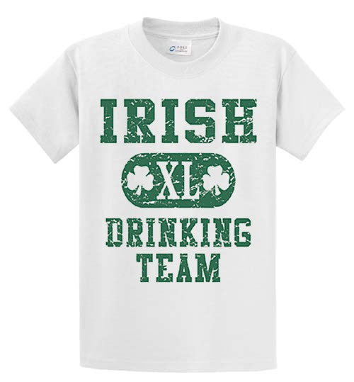 Irish 'Xl' Drinking Team Printed Tee Shirt