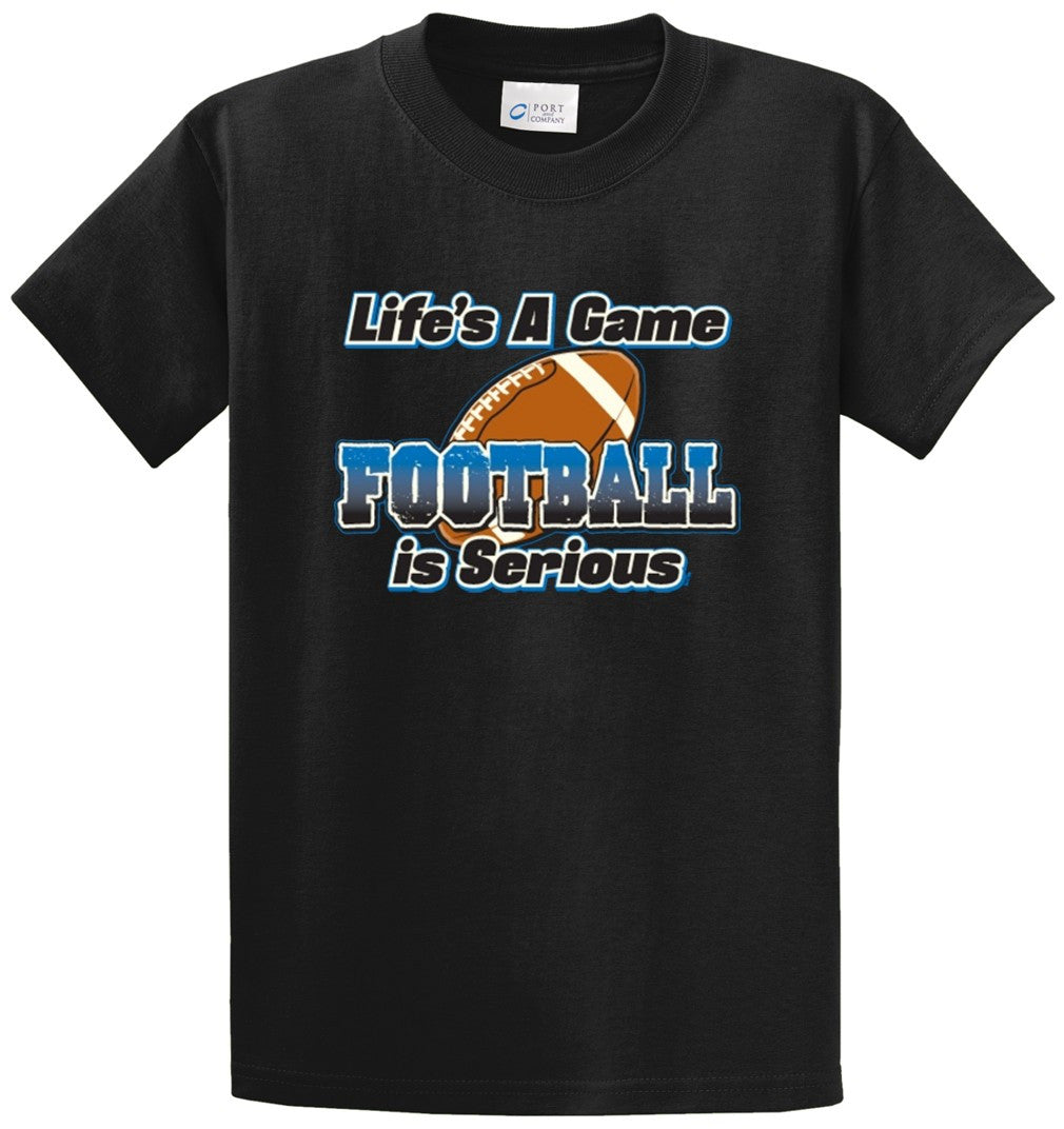 Lifes A Game Football 2 Printed Tee Shirt