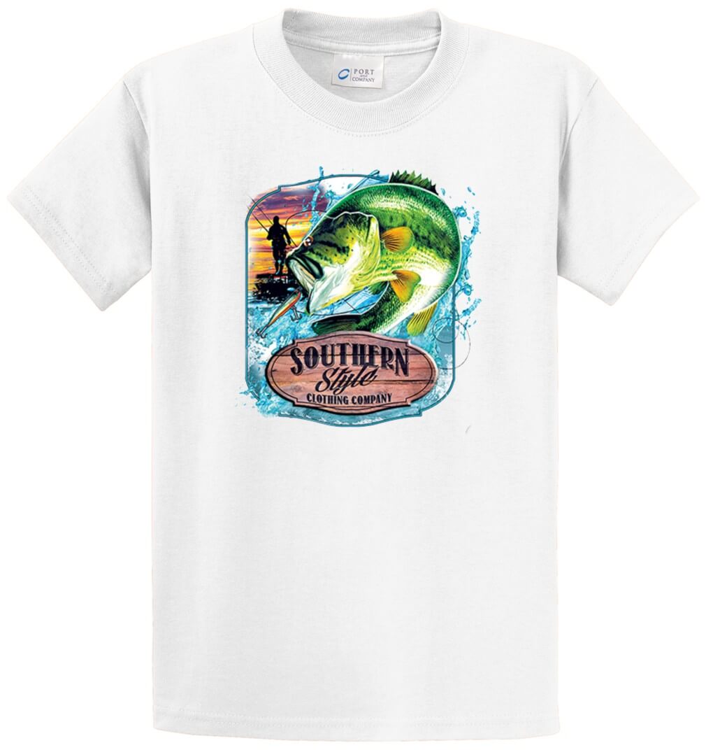 Bass Southern Style Clothing Printed Tee Shirt