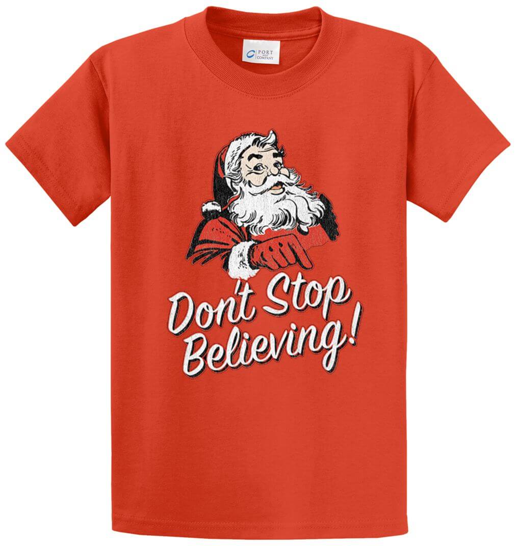 Don'T Stop Believing Printed Tee Shirt