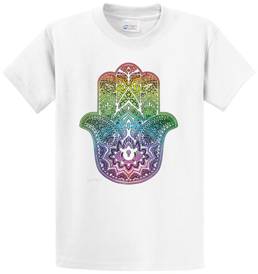 Hamsa Color Printed Tee Shirt