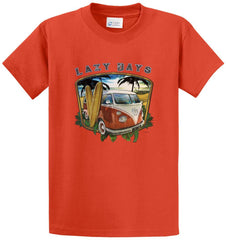 Lazy Days Beach Scene Printed Tee Shirt
