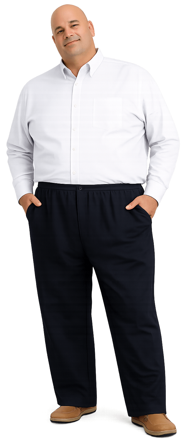Falcon Bay Men's Full Elastic Casual Pant 38-72w