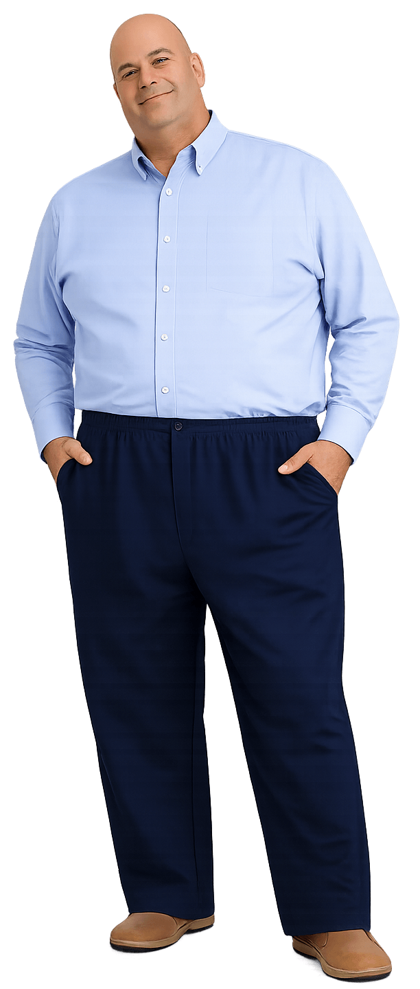 Falcon Bay Men's Full Elastic Casual Pant 38-72w