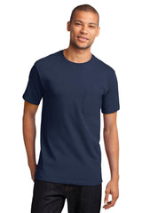 Port & Company Heavyweight Cotton Pocket Tee Shirt MD-4XL and LT-4XT