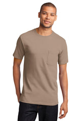 Port & Company Heavyweight Cotton Pocket Tee Shirt MD-4XL and LT-4XT