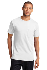 Port & Company Heavyweight Cotton Pocket Tee Shirt MD-4XL and LT-4XT