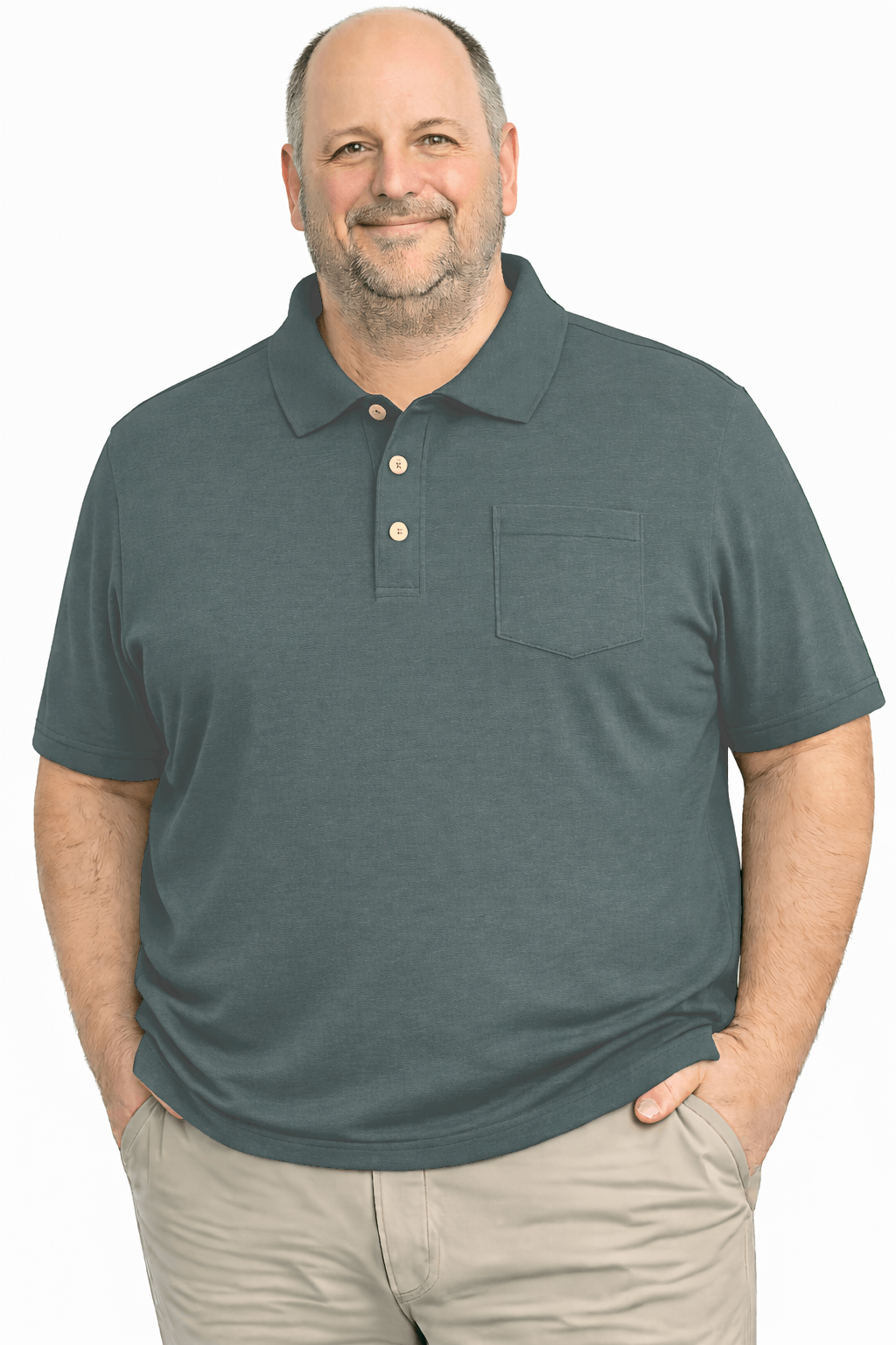 Falcon Bay Poly/cotton Pique Polo With Pocket 5XL-10XL and 4XT-6XT