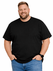 Falcon Bay Big Man Soft Cotton Pocket Tee Shirt 5XL-10XL and 4XT-6XT
