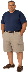 Falcon Bay Men's Half Elastic Cargo Short 2XL-8XL