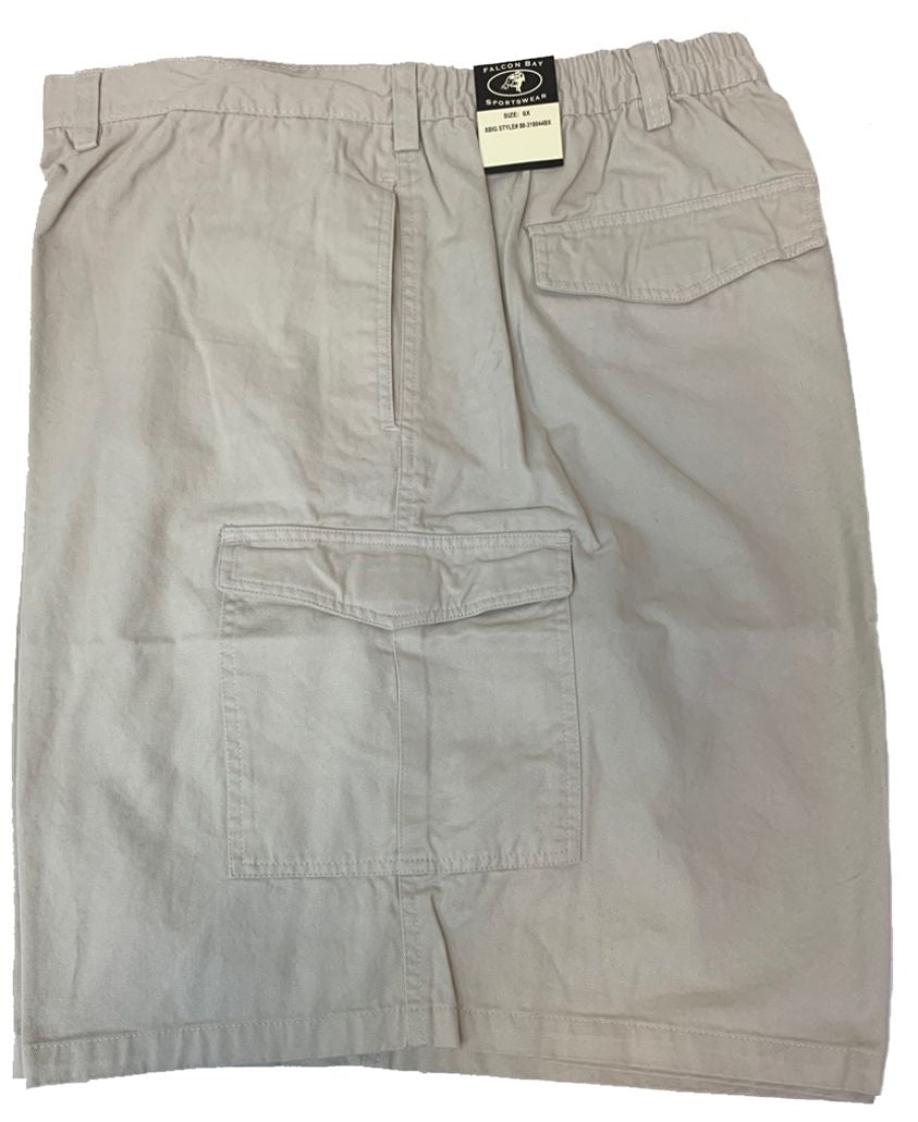 Falcon Bay Men's Half Elastic Cargo Short 2XL-8XL