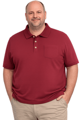Falcon Bay Poly/cotton Pique Polo With Pocket 5XL-10XL and 4XT-6XT