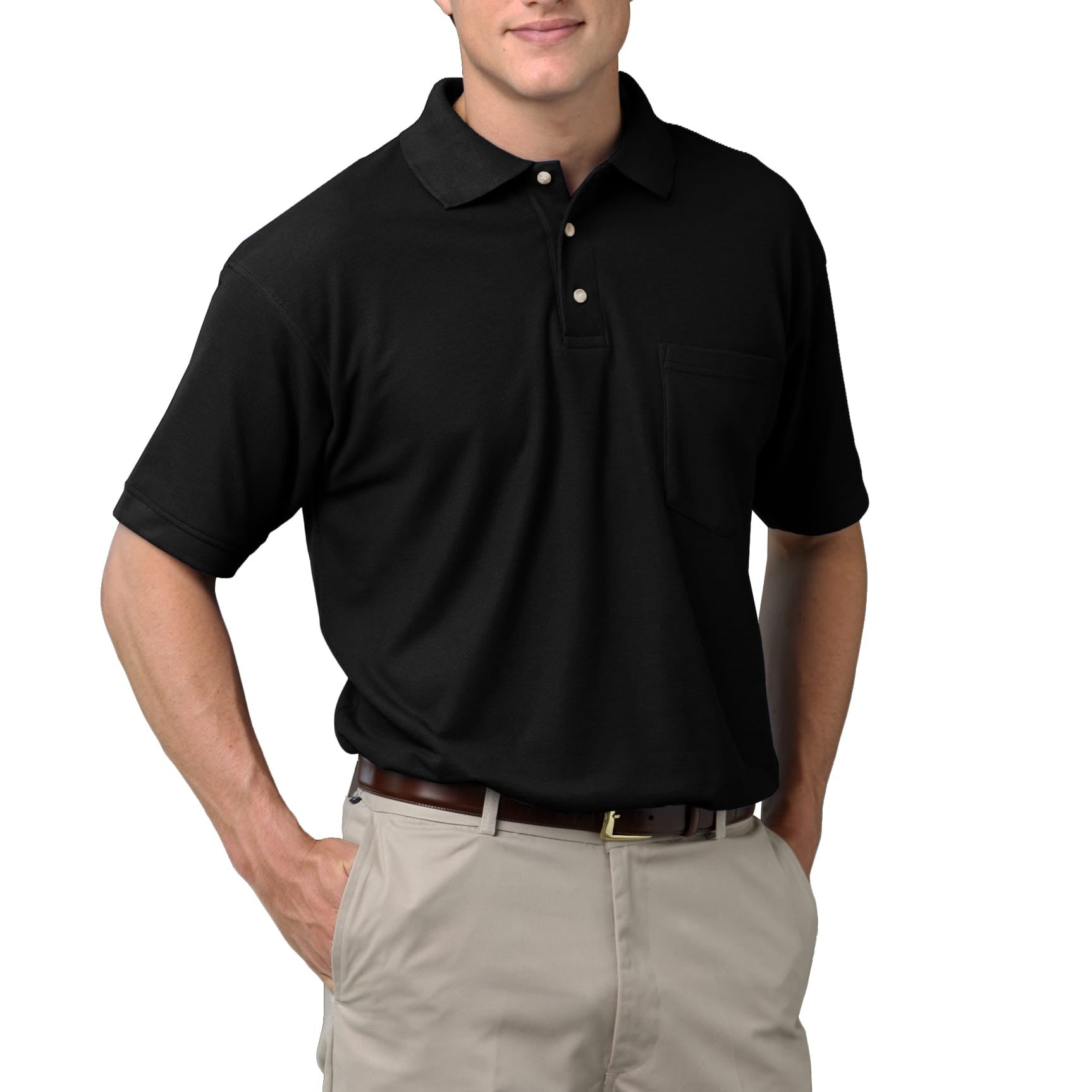 Blue Generation Men's 60/40 Pique Polo Shirt With Pocket SM-6XL