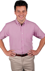 Blue Generation Men's Cotton/Poly Short Sleeve Oxford Shirt SM-5XL