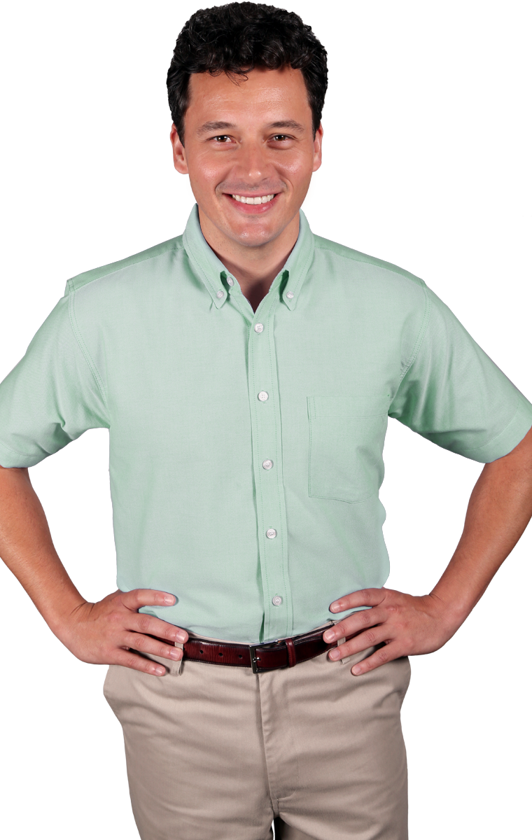 Blue Generation Men's Cotton/Poly Short Sleeve Oxford Shirt SM-5XL