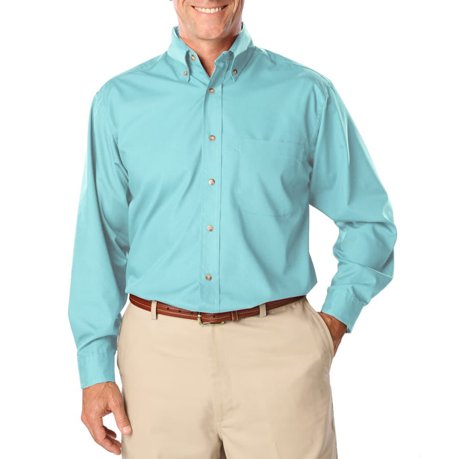 Blue Generation Men's TALL Long Sleeve Easy Care Poplin Shirt LT-3XT