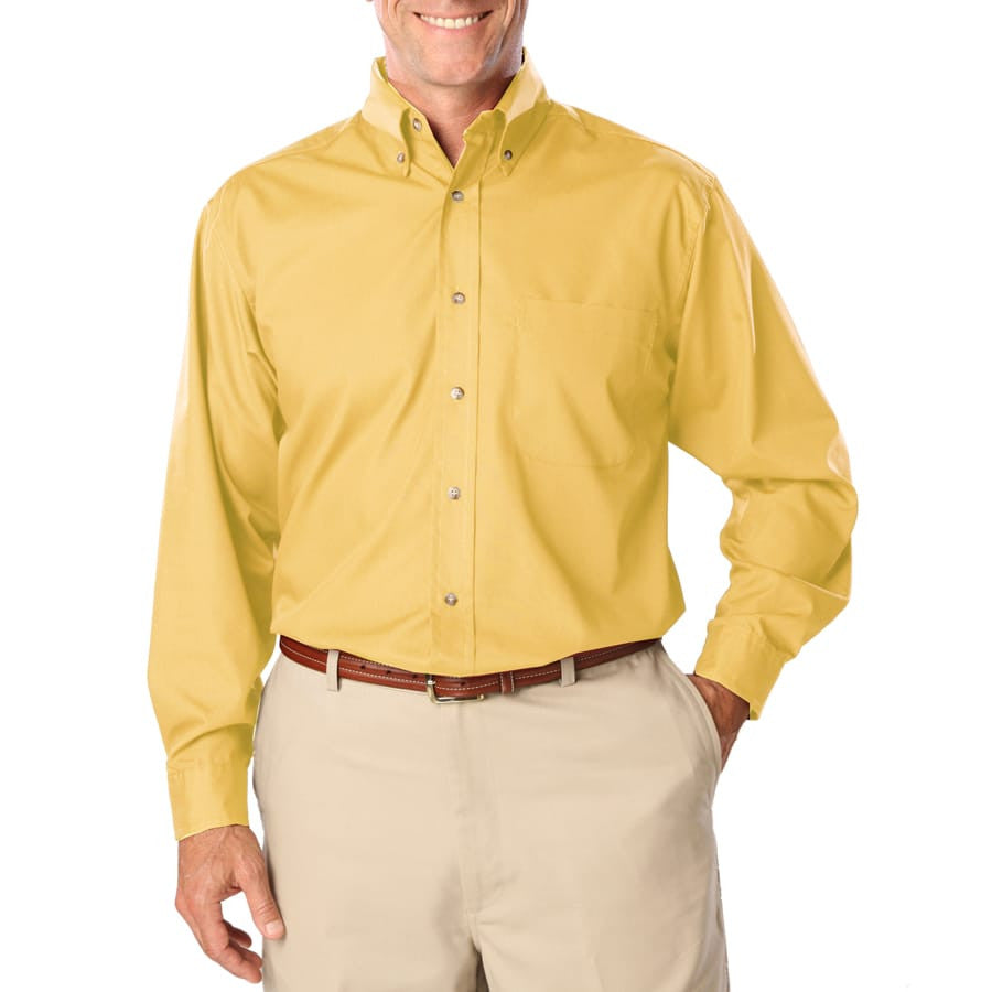 Blue Generation Men's Long Sleeve Easy Care Poplin Shirt LG-10XL