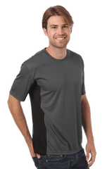 Blue Generation Men's Moisture Wicking Color Block Tee SM-6XL