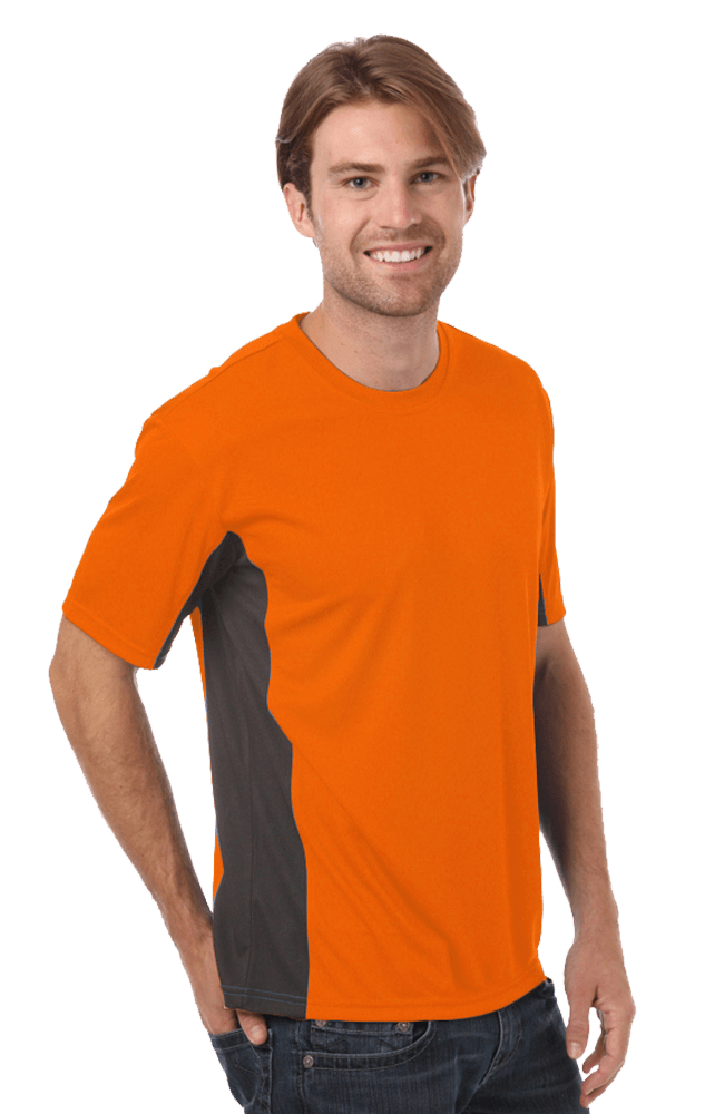 Blue Generation Men's Moisture Wicking Color Block Tee SM-6XL