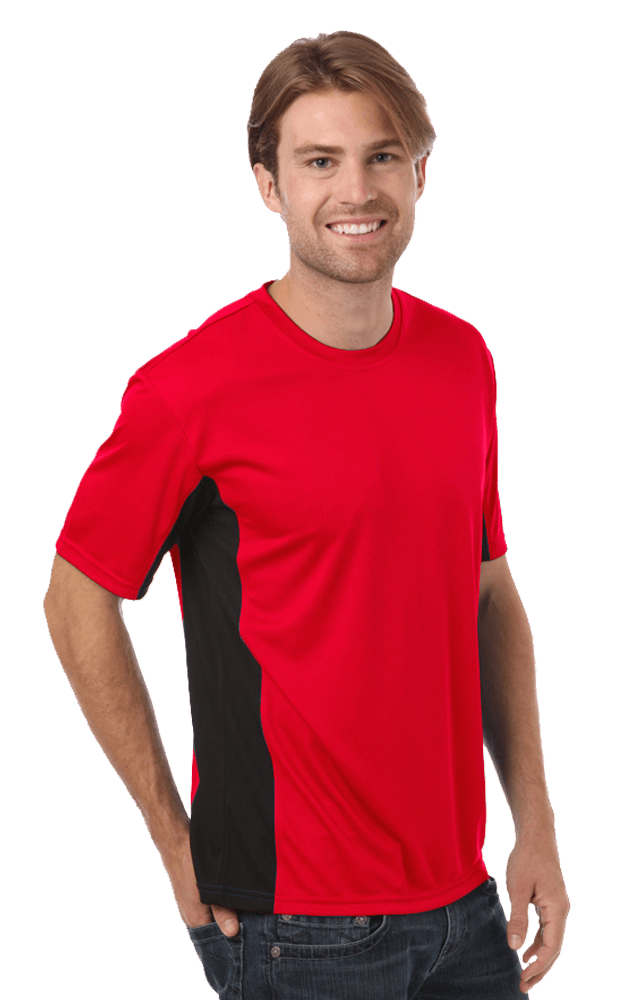Blue Generation Men's Moisture Wicking Color Block Tee SM-6XL