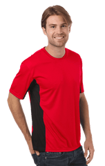 Blue Generation Men's Moisture Wicking Color Block Tee SM-6XL
