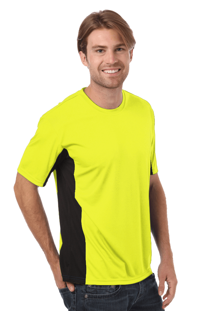 Blue Generation Men's Moisture Wicking Color Block Tee SM-6XL