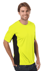 Blue Generation Men's Moisture Wicking Color Block Tee SM-6XL