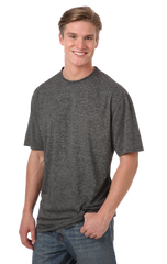 Blue Generation Men's Performance Heathered Crew Neck Tee SM-6XL