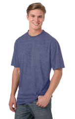 Blue Generation Men's Performance Heathered Crew Neck Tee SM-6XL