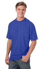Blue Generation Men's Performance Heathered Crew Neck Tee SM-6XL