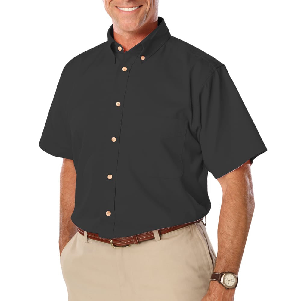 Blue Generation Men's Short Sleeve Cotton Twill Shirt SM-7XL