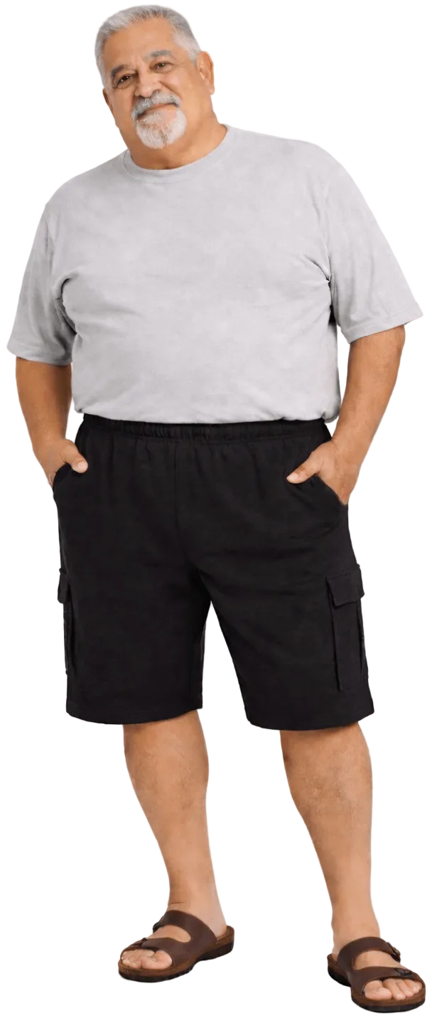 Falcon Bay Fleece Cargo Shorts 2XL to 8XL