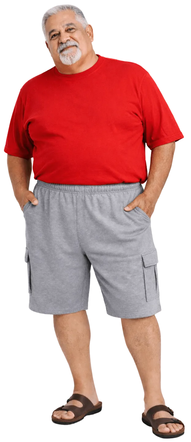 Falcon Bay Fleece Cargo Shorts 2XL to 8XL